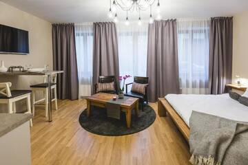 Фото номера Улучшенный номер-студио Апартаменты Bearsleys Blacksmith Apartments г. Рига 5