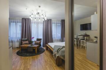 Фото номера Улучшенный номер-студио Апартаменты Bearsleys Blacksmith Apartments г. Рига 3