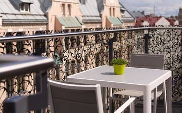 Фото номера Апартаменты с 2 спальнями и террасой Апарт-отели Park Inn by Radisson Residence Riga Barona г. Рига 5