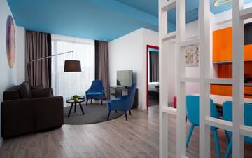Фото номера Апартаменты с 2 спальнями и террасой Апарт-отели Park Inn by Radisson Residence Riga Barona г. Рига 8