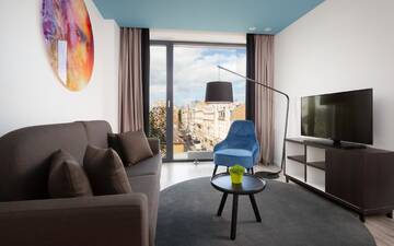 Фото номера Апартаменты с 1 спальней Апарт-отели Park Inn by Radisson Residence Riga Barona г. Рига 3