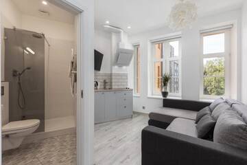 Фото номера Апартаменты с 1 спальней Апартаменты Valdemāra Apartment г. Рига 38