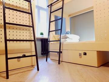 Фото номера Кровать в общем 8-местном номере для мужчин и женщин Хостелы Next Generation Hostel г. Рига 4