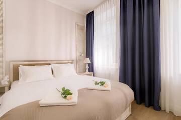 Фото номера Стандартный двухместный номер с 1 кроватью Апарт-отели Stabu Sēta Residence г. Рига 3