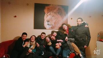 Фото номера Кровать в общем номере для мужчин и женщин с 10 кроватями Хостелы Smart hostel center г. Рига 2