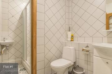 Фото номера Апартаменты с 2 спальнями и террасой Апартаменты Dandelion Apartments Lāčplēša г. Рига 23
