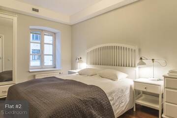 Фото номера Апартаменты с 5 спальнями и балконом Апартаменты Dandelion Apartments Lāčplēša г. Рига 9