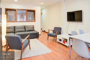 Фото номера Апартаменты с 2 спальнями и террасой Апартаменты Dandelion Apartments Lāčplēša г. Рига 3