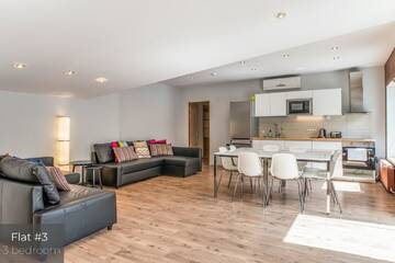 Фото номера Апартаменты с 3 спальнями и террасой Апартаменты Dandelion Apartments Lāčplēša г. Рига 8