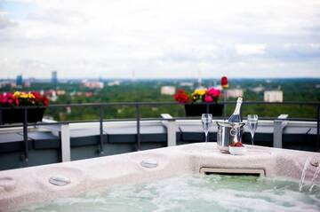 Фото номера Двухуровневые апартаменты Апартаменты Amazing 22-23floor Penthouse City view г. Рига 58