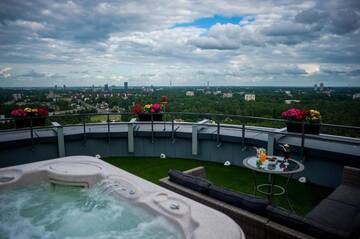 Фото номера Двухуровневые апартаменты Апартаменты Amazing 22-23floor Penthouse City view г. Рига 59