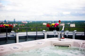 Фото номера Двухуровневые апартаменты Апартаменты Amazing 22-23floor Penthouse City view г. Рига 10