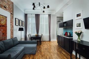 Фото номера Улучшенные апартаменты Апарт-отели Sherlock Art Hotel г. Рига 8