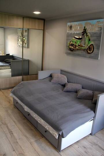 Фото номера Большой двухместный номер с 1 кроватью Апартаменты Loft design studio apartment г. Рига 9