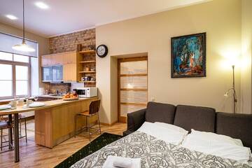 Фото номера Апартаменты Делюкс Апартаменты Kalnina Quiet Apartment in City Center г. Рига 13