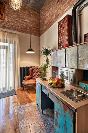 Фото номера Апартаменты-студио Апартаменты V63 - vintage industrial apartment г. Рига 8