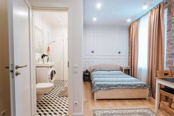 Фото номера Апартаменты Делюкс Апартаменты Pērnavas XV studio loft г. Рига 8