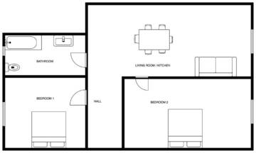 Фото номера Апартаменты с 2 спальнями Апартаменты Brivibas Center Apartments г. Рига 28