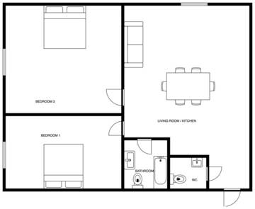 Фото номера Апартаменты с 2 спальнями Апартаменты Brivibas Center Apartments г. Рига 20