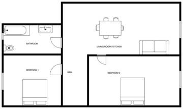 Фото номера Апартаменты с 2 спальнями Апартаменты Brivibas Center Apartments г. Рига 54