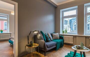 Фото номера Апартаменты с 1 спальней Апартаменты Greystone Suites &amp; Apartments г. Рига 17