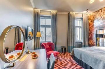 Фото номера Стандартный двухместный номер с 1 кроватью Отель Grand Poet Hotel and SPA by Semarah г. Рига 9