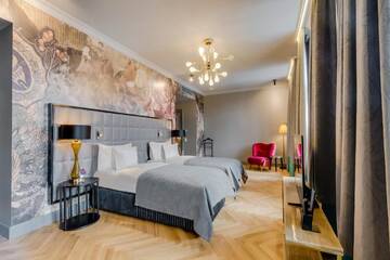 Фото номера Улучшенный двухместный номер с 2 отдельными кроватями Отель Grand Poet Hotel and SPA by Semarah г. Рига 4