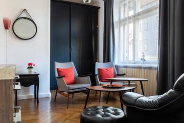 Фото номера Апартаменты с 1 спальней Апартаменты Central Perk Apartments г. Рига 6