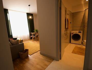 Фото номера Улучшенные апартаменты Апартаменты Riga A new designed cosy family apartment г. Рига 43