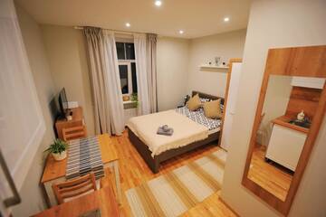 Фото номера Улучшенный номер-студио Апартаменты Hanzas residence г. Рига 4