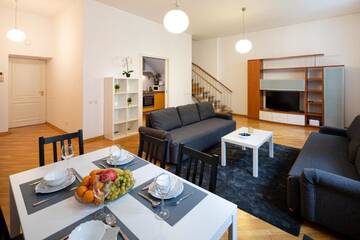 Фото номера Апартаменты с 2 спальнями Апартаменты Old Riga Two floor Palasta Loft Apartment with river view г. Рига 3