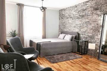 Фото номера Апартаменты с 2 спальнями Апартаменты Modern Cozy Loft Studio in Quiet center of Riga. г. Рига 11