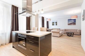 Фото номера Апартаменты с 1 спальней Апартаменты Tirgonu Apartments г. Рига 9