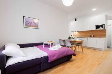 Фото номера Апартаменты с 1 спальней Апартаменты Residential Barona Apartments in Riga Centre г. Рига 3