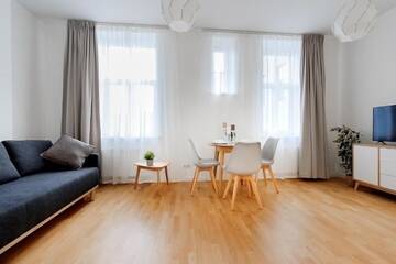 Фото номера Номер-студио Делюкс с кроватью размера &quot;queen-size&quot; Апартаменты Residential Barona Apartments in Riga Centre г. Рига 13