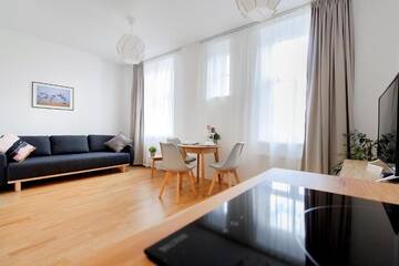 Фото номера Номер-студио Делюкс с кроватью размера &quot;queen-size&quot; Апартаменты Residential Barona Apartments in Riga Centre г. Рига 11