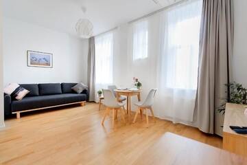 Фото номера Номер-студио Делюкс с кроватью размера &quot;queen-size&quot; Апартаменты Residential Barona Apartments in Riga Centre г. Рига 12