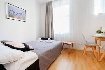 Фото номера Номер-студио Делюкс с кроватью размера &quot;queen-size&quot; Апартаменты Residential Barona Apartments in Riga Centre г. Рига 9