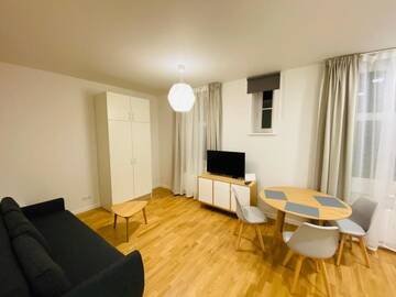 Фото номера Номер-студио Делюкс с кроватью размера &quot;queen-size&quot; Апартаменты Residential Barona Apartments in Riga Centre г. Рига 4