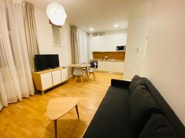 Фото номера Номер-студио Делюкс с кроватью размера &quot;queen-size&quot; Апартаменты Residential Barona Apartments in Riga Centre г. Рига 2