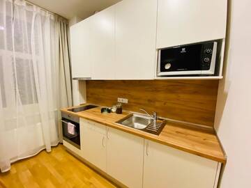 Фото номера Номер-студио Делюкс с кроватью размера &quot;queen-size&quot; Апартаменты Residential Barona Apartments in Riga Centre г. Рига 6