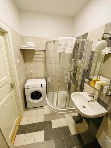 Фото номера Номер-студио Делюкс с кроватью размера &quot;queen-size&quot; Апартаменты Residential Barona Apartments in Riga Centre г. Рига 10