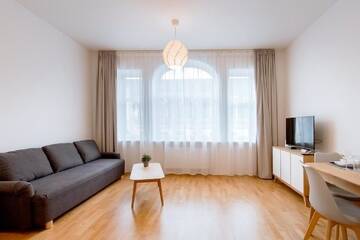Фото номера Номер-студио Делюкс с кроватью размера &quot;queen-size&quot; Апартаменты Residential Barona Apartments in Riga Centre г. Рига 5