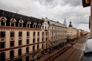 Фото номера Номер-студио Делюкс с кроватью размера &quot;queen-size&quot; Апартаменты Residential Barona Apartments in Riga Centre г. Рига 3