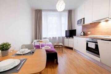 Фото номера Улучшенный номер-студио Апартаменты Residential Barona Apartments in Riga Centre г. Рига 2