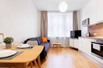 Фото номера Улучшенный номер-студио Апартаменты Residential Barona Apartments in Riga Centre г. Рига 4