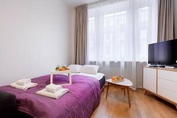 Фото номера Улучшенный номер-студио Апартаменты Residential Barona Apartments in Riga Centre г. Рига 10