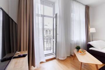 Фото номера Апартаменты с 1 спальней и балконом Апартаменты Residential Barona Apartments in Riga Centre г. Рига 22