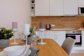 Фото номера Номер-студио Делюкс с кроватью размера &quot;queen-size&quot; Апартаменты Residential Barona Apartments in Riga Centre г. Рига 19