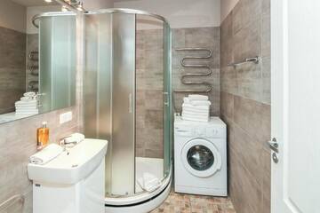 Фото номера Апартаменты с 1 спальней Апарт-отели RIGAAPARTMENT Gertruda Apartments &amp; Restaurant г. Рига 29